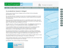 Tablet Screenshot of hautarzt-stuttgart.net